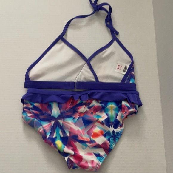 Pretty Multicolor Swimsuit For Little Girls - Picture 2 of 4